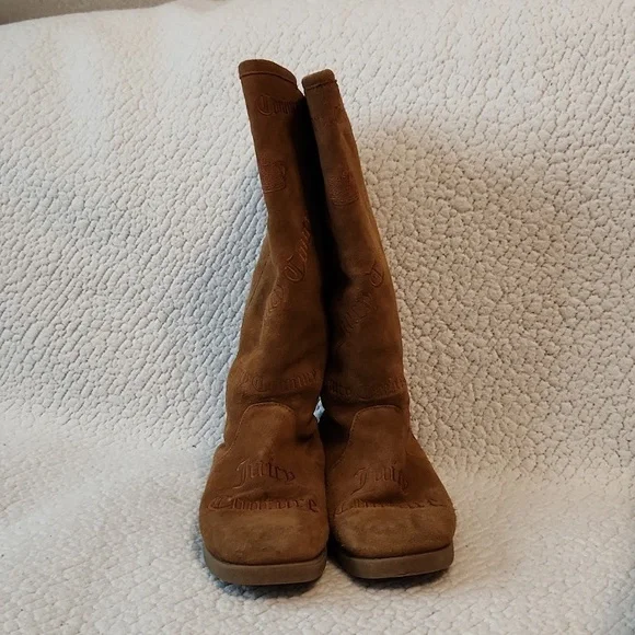 Juicy Couture genuine leather embroidered logo sherpa lined rubber sole t… - Picture 3 of 13